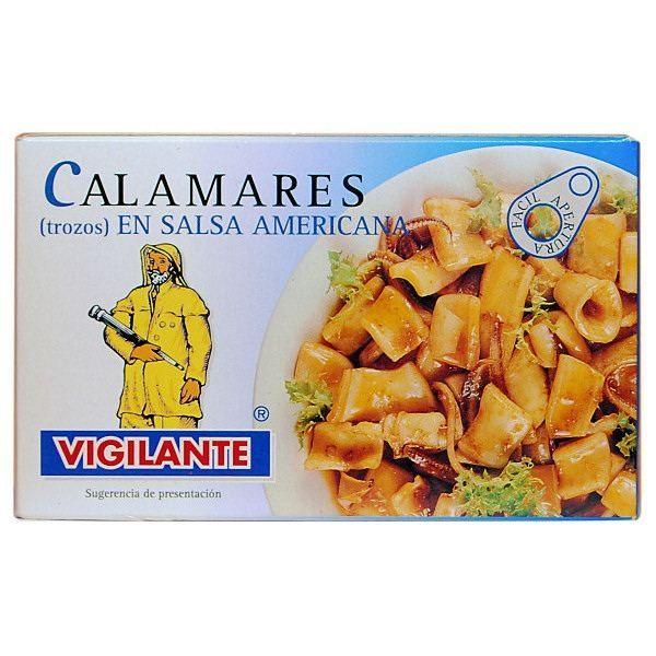 Calamar salsa americana